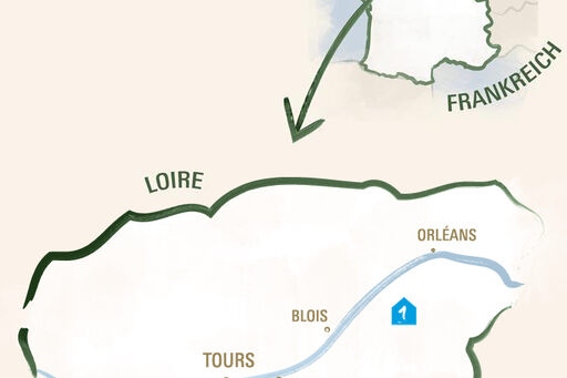 Karte-Loire-Frankreich-Stationen
