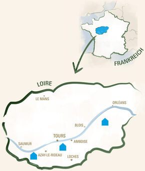 Karte-Loire-Frankreich