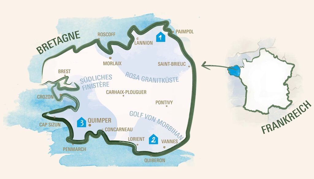 Karte-Bretagne-Frankreich-Häuser