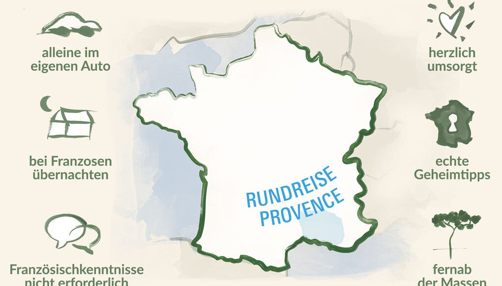 Karte Provence Urlaub
