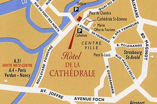 Hoteltipps-Elsass-Metz-Karte