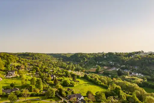 Drohnenaufnahme von schöner Landschaft