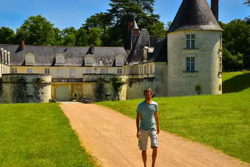 Loire-Schloss-Sonne