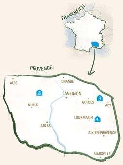 Karte-Provence-Frankreich-Stationen