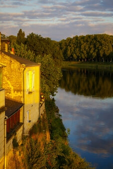 Loire-Architektur-Fluss