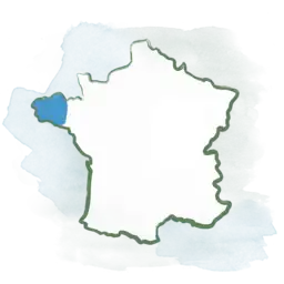 Frankreich Karte Bretagne