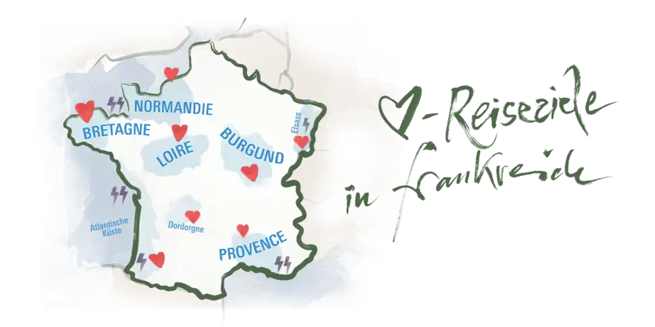 Liebste Reiseziele in Frankreich