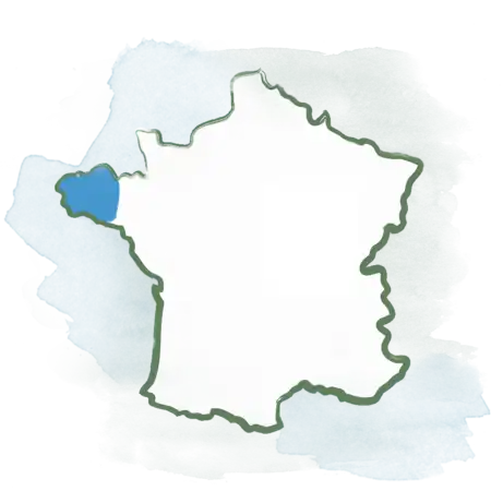 Frankreich Karte Bretagne