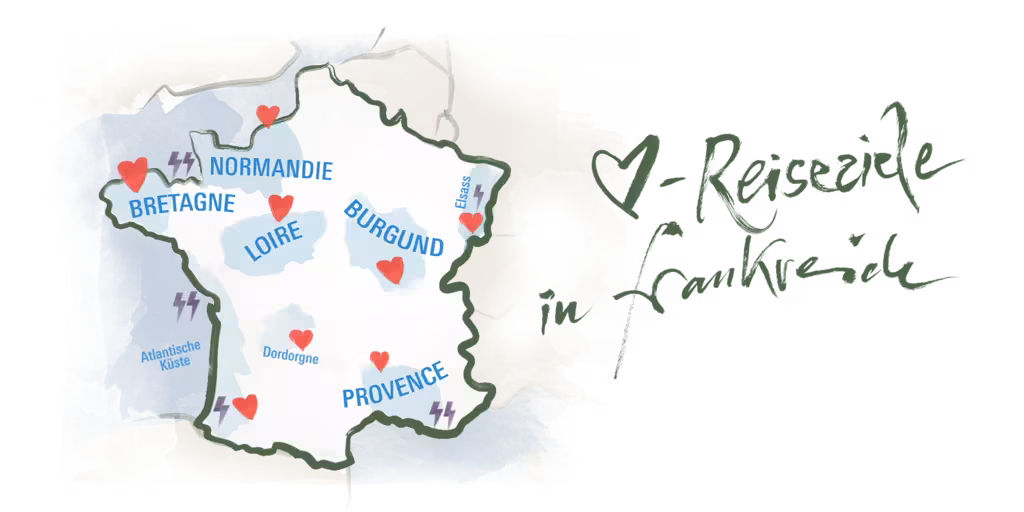 Liebste Reiseziele in Frankreich