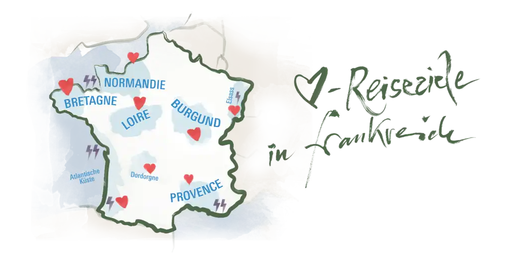 Liebste Reiseziele in Frankreich