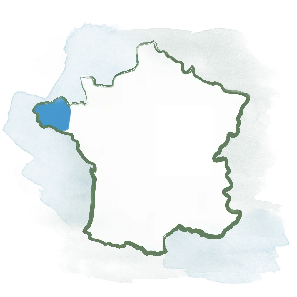 Frankreich Karte Bretagne