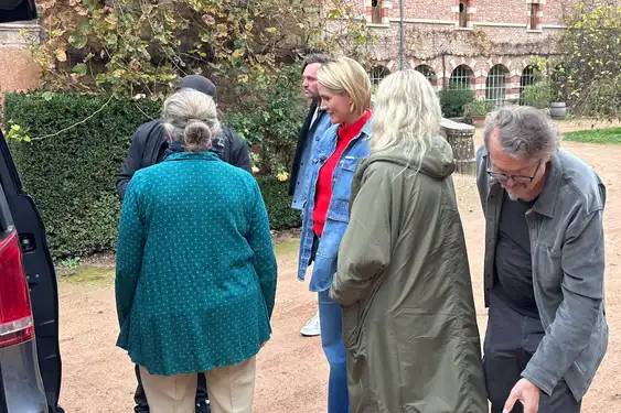 Am Set im Schloss
