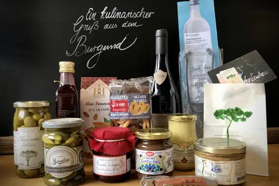 Eine Auswahl köstlicher Spezialitäten im Burgund