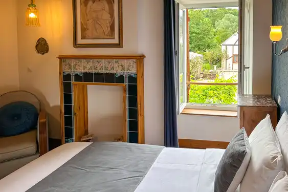 Ein Zimmer der ehemaligen Poststation im Burgund