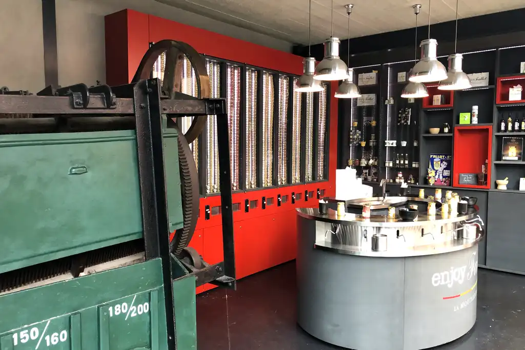 Eine Senfmühle im Burgund