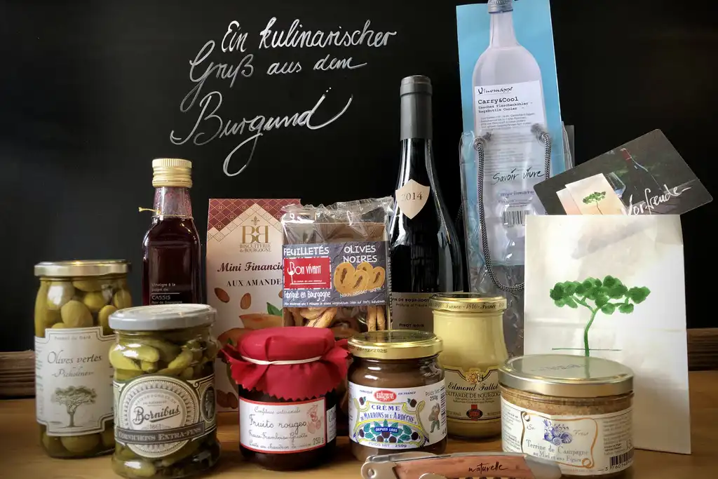 Eine Auswahl köstlicher Spezialitäten im Burgund