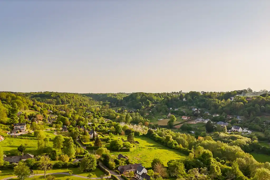 Drohnenaufnahme von schöner Landschaft