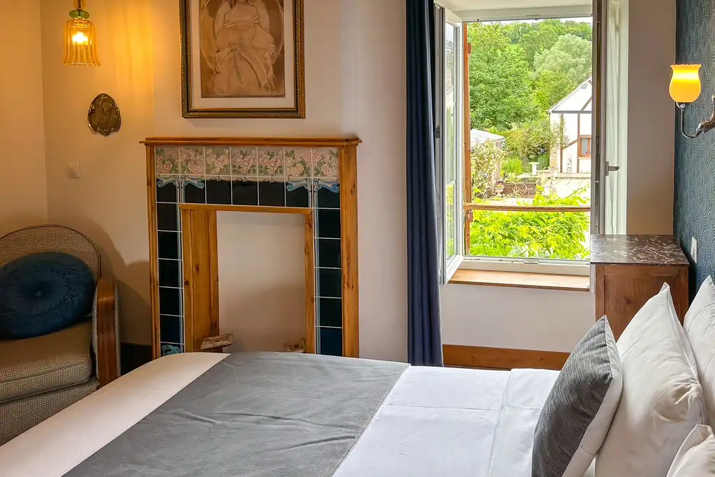 Ein Zimmer der ehemaligen Poststation im Burgund