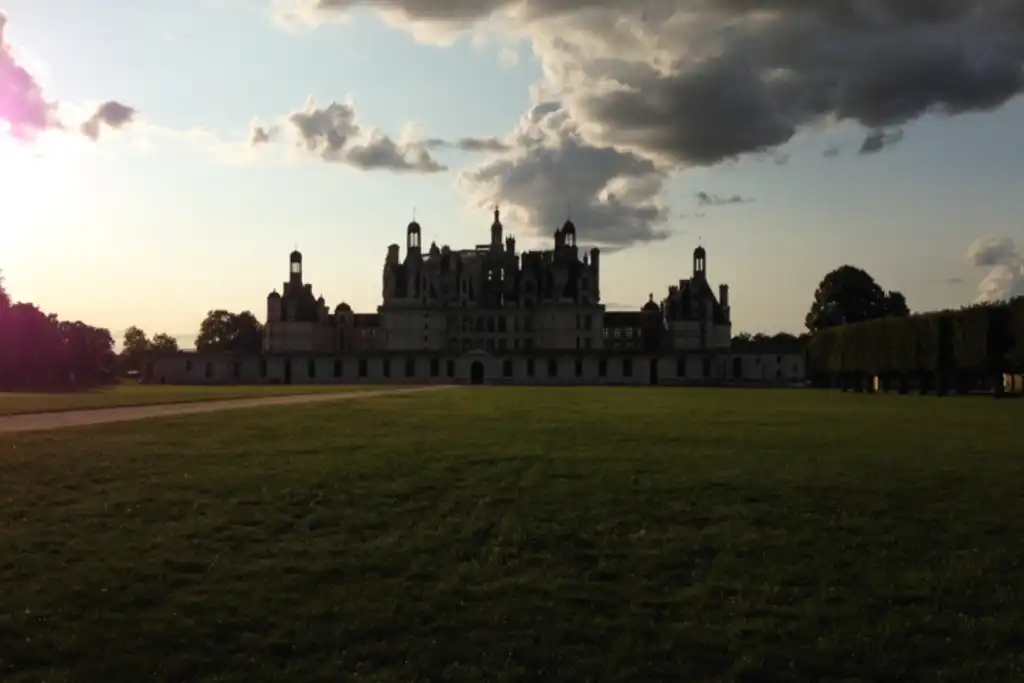loire-schloss-chambord-sonnenuntergang