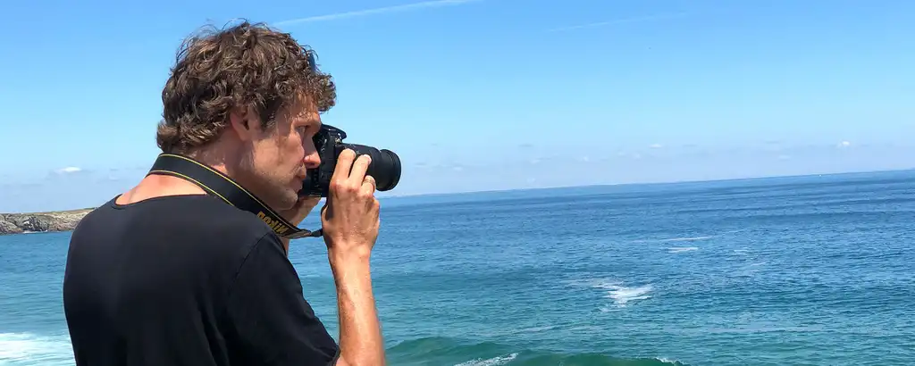 Thomas mit Kamera