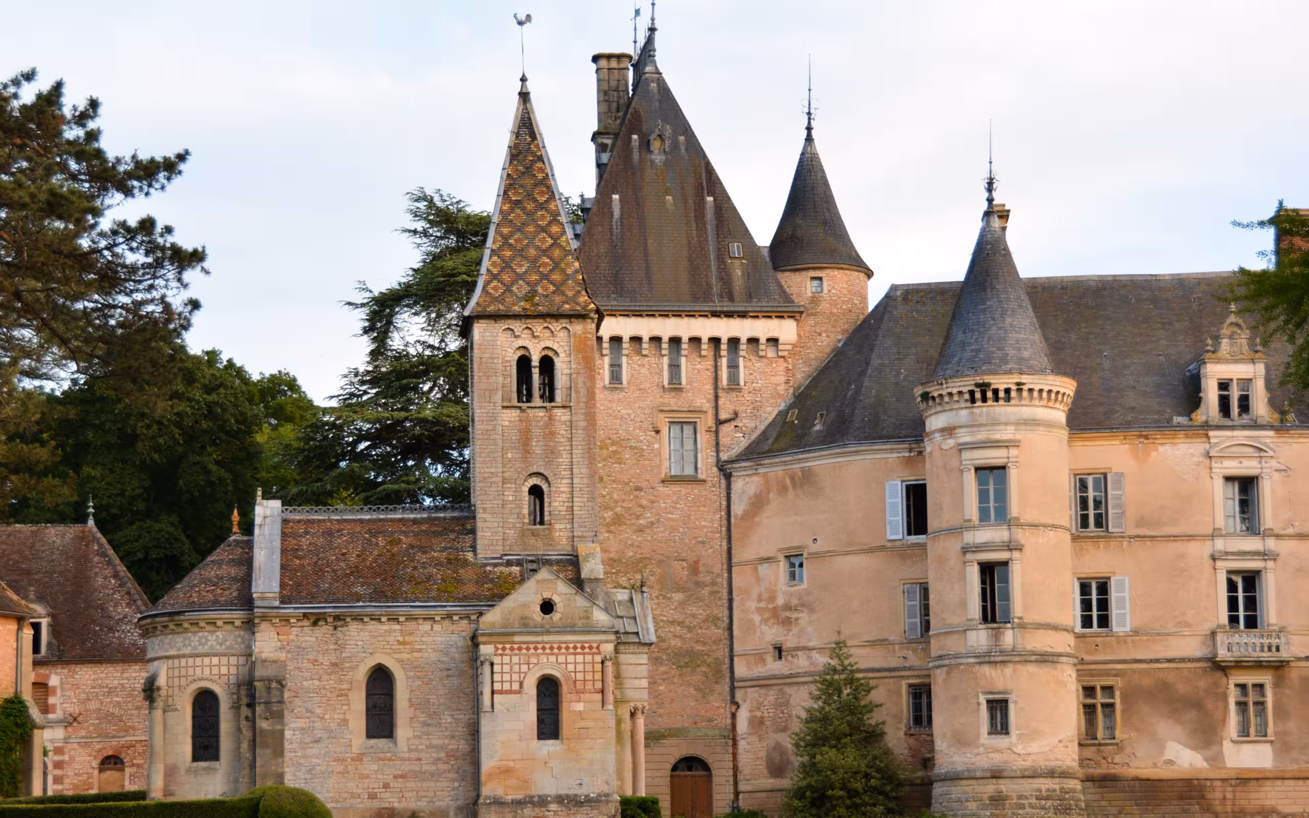 Das Anwesen des Schlosses im Burgund