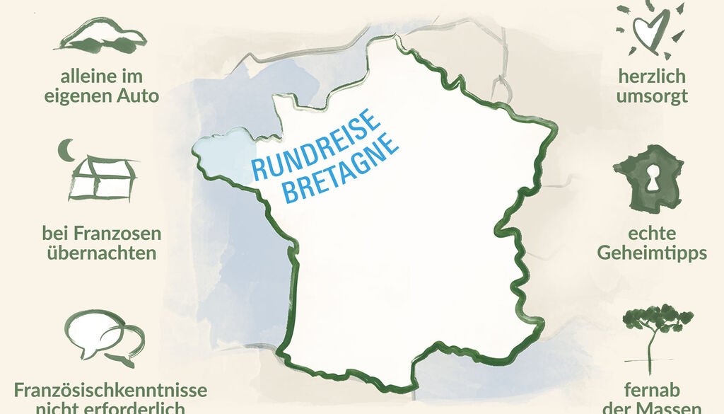 Karte Bretagne Urlaub